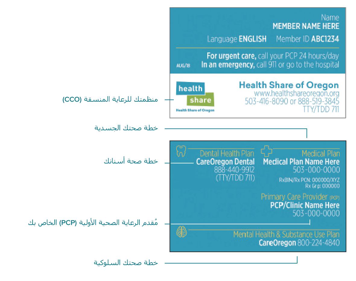 بطاقة تعريف الأعضاء